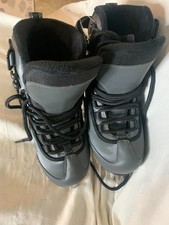 NEW Riedell Black Ice Figure Skates Blades Youth Size 3Jr Spiral 8 2/3