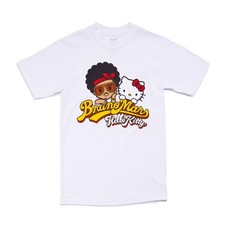 Hello Kitty x Bruno Mars Logo Script White T-shirt