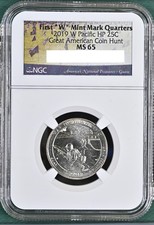 2019 W Guam War In the Pacific Quarter 25c NGC MS 65 West Point - War Label