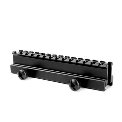 Picatinny Schiene Erhöhung 20mm Lang 145mm 14 Slot Weaver Rail Aluminium