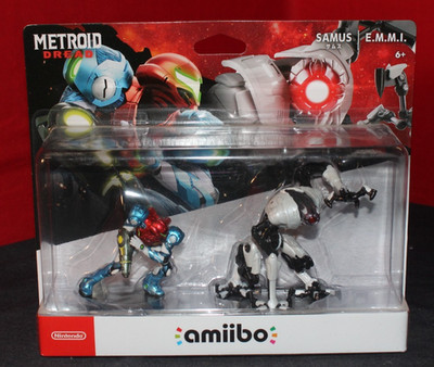 Nintendo amiibo Metroid Dread | Samus and E.M.M.I. Figures (2 Pack Set)