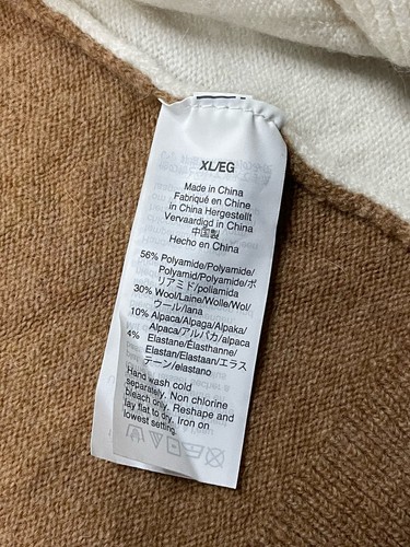 Madewell Womens Cardigan XL Kent Colorblock Heather Timber Open Front Sweater - Picture 8 of 10