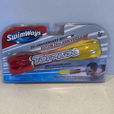 SwimWays Toypedo 25th Anniversary 10" Pool Toy Hydrodynamic Red/Yellow Brand New