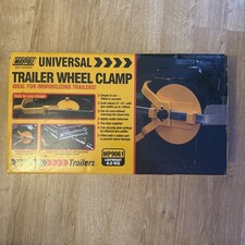 Trailer wheel clamp