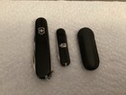 Vintage BLACK ~ Officier Suisse Rostfrei Victorinox Swiss Army Knife Lot Of Two — photo 7