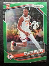 Saniya Rivers 2025 Panini Prizm Green Prizm Rookie Card #131 - Connecticut Sun
