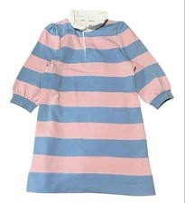 MARC JACOBS Half Sleeve Striped Shirt Dress Pink/Blue Size L MJ1225186