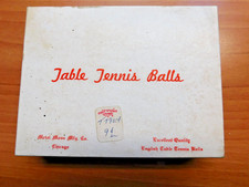 VINTAGE LOT OF 7 CHAMPIONSHIP TABLE TENNIS BALLS "METAL MOSS MFG.,CO."  CHICAGO