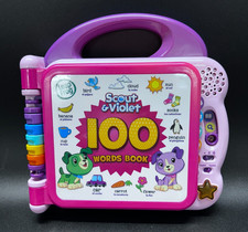Leap Frog Scout  Violet 100 Words Book  BILINGUAL Music Read Interactive VIDEO