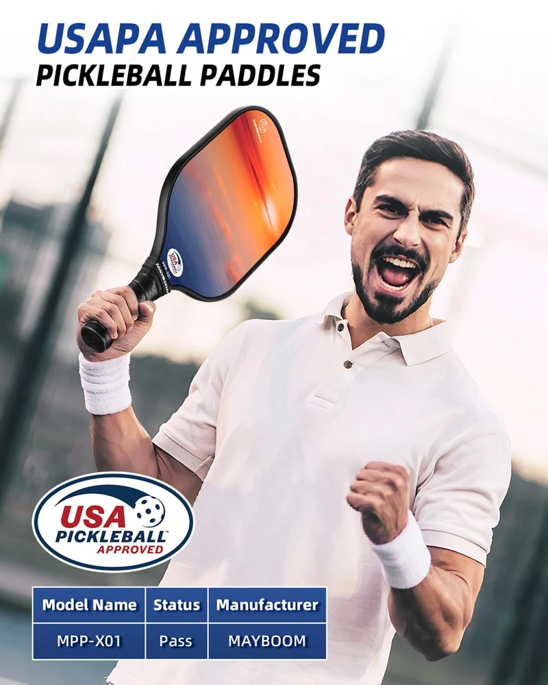 Pickleball Paddles Set of 2 or 4, USAPA Approved Pickleball Paddles Set with ...