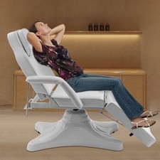 360  Rotating Hydraulic Facial Bed Salon Adjustable Tattoo Chair Massage Table