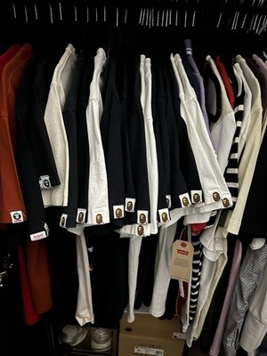 BATHING APE BAPE Bundle LOT 10 T-SHIRTS size small,medium,Large Authentic 100%