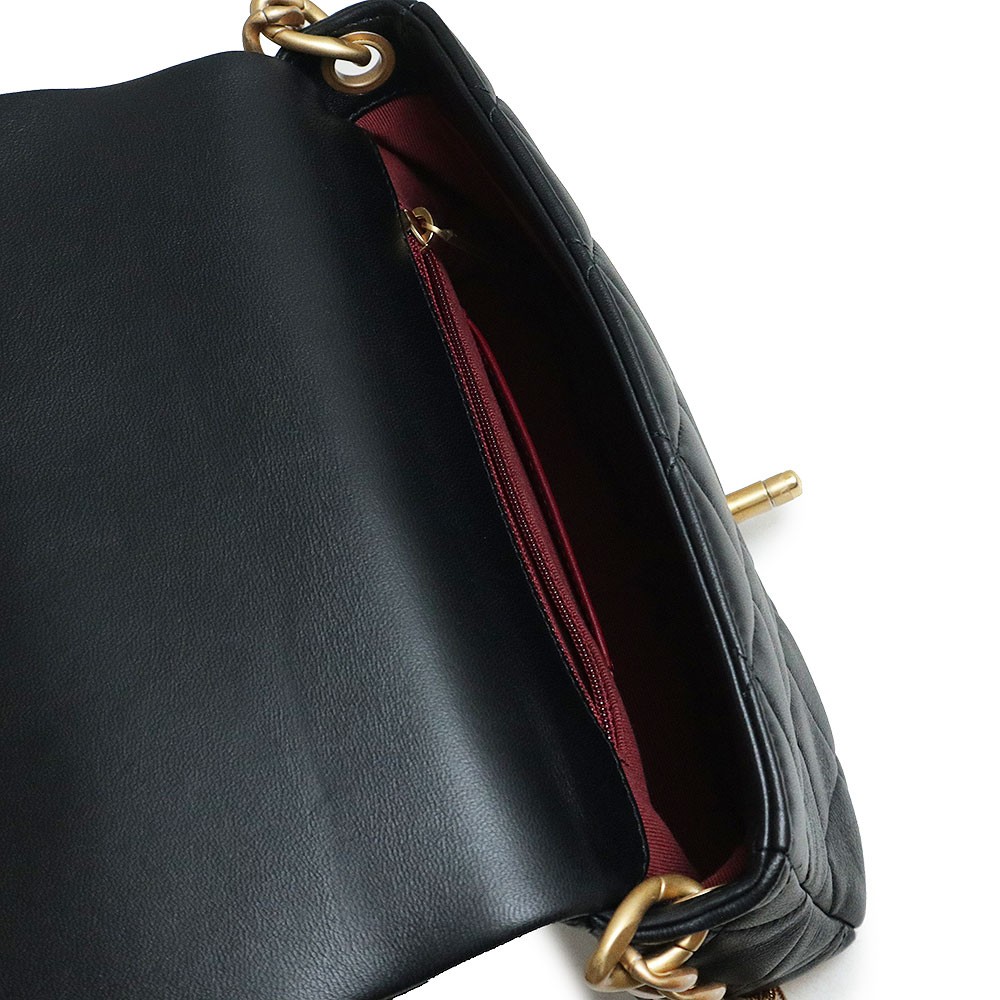 Chanel Metiers d'Art Collection Coco Mark Matelassé Chain Flap One Black #BCB047 image 4