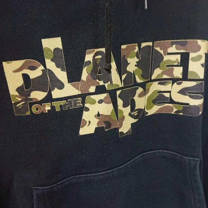 A BATHING APE (BAPE) BAPE Bathing Bape Pullover Felpa con Cappuccio UOMO JL Taglia Ottimo Usatocolore