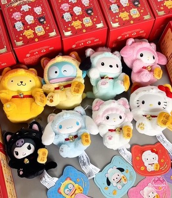TOP TOY SANRIO LUCKY CAT SERIES VINYL PLUSH FIGURES CONFIRMED BLIND BOX GIFT