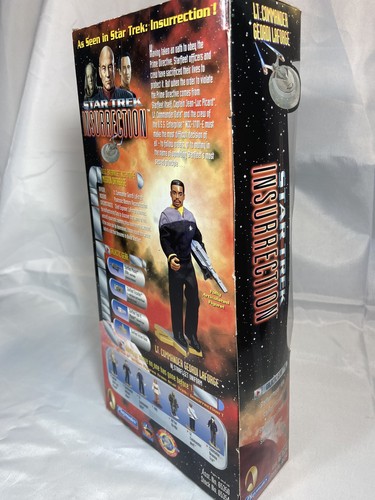 Star Trek Insurrection 9" Action Figure Lt Co Geordi LaForge 1998 Playmates - Picture 8 of 12