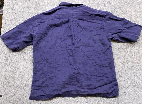 Jordan Craig Shirt Mens XXL Blue Linen Short Sleeve Combo Outfit Pants 42x31 - Picture 10 of 20