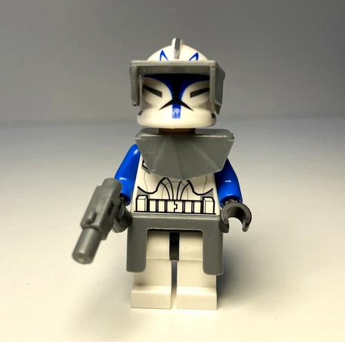 *NEW* REAL LEGO Star Wars Captain Rex Minifigure Phase 1 Clone 501st MOC