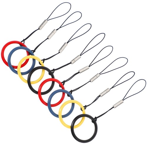 8 Pcs Metal Lanyard Ring Buckle Strap for Phone Mobile Hanging Key Chain - 第 9/10 張圖片