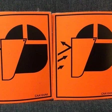 50 pcs SAFETY FIRST Welding Helmet Mask Stickers  Welder Foreman Laborer 4 X 3