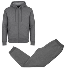 Mens Tech Fleece Hoodie & Jogger Tracksuit 2-Piece Athletic Outfit (Size- S–3XL)