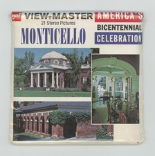 Monticello Virginia Home Thomas Jefferson 1976 View-Master Packet A-827 Sealed