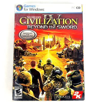 Sid Meiers Civilization IV: Beyond The Sword Expansion (2007) PC Windows Game CD