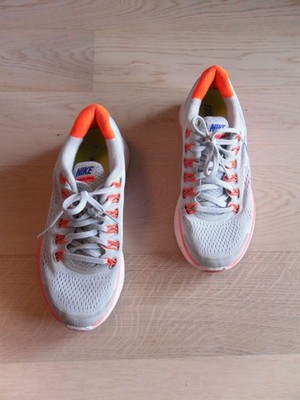 NIKE LAUFSCHUH, SNEAKER, Lunarglide 4, Gr. 40, Sportschuhe, grey-organge-blue