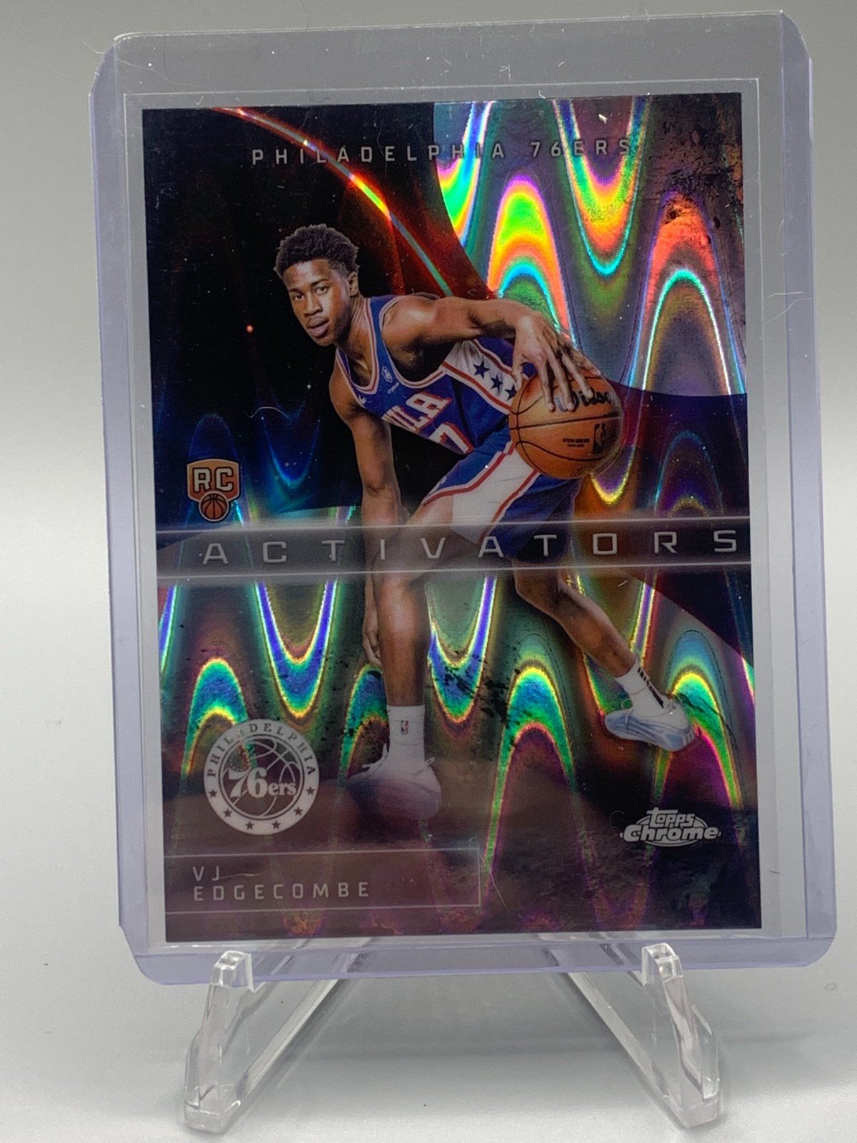 2025/26 Topps Chrome VJ Edgecombe Raywave Activators