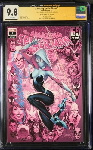 Amazing Spider-Man #1 J Scott Campbell Edition C Spider Gwen JSA SS CGC 9.8