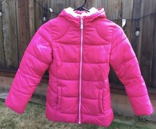 Wonder Nation Pink Puffer Parka Winter Coat Jacket Girls 4-5