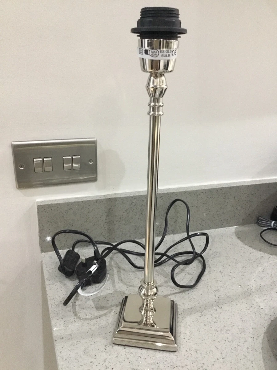 Nickel table lamp base deals
