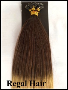 20 Nano Tips Ring 2 20 Dip Dye Ombre Straight Indian Human Hair