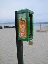 dog poop bag roll dispenser Made in USA