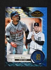 2022 Topps Gold Label Base Class 3 Blue #27 Javier Baez /50 - Detroit Tigers