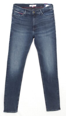 Tommy Jeans Simon Herren Stretch Jeans SKINNY FIT 1BK NEU