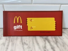 Rare Collectible, 2010 McDonald's Gift Certificates, Book of 5, Unused