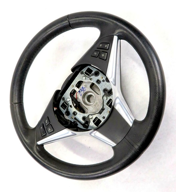 0810 BMW 528i 535i 550i M5 (E60) SPORT STEERING WHEEL BLACK LEATHER w