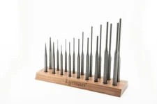 Lyman® Ultimate Armorer's 18 Piece Hex Punch Set w/ Engraved Walnut Bench Block