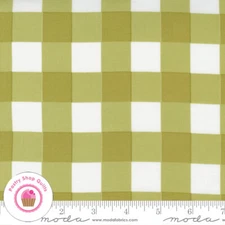 Moda COZY UP 29125 15 Green Moss Check COREY YODER Quilt Fabric