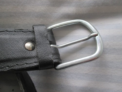 Vintage Black Belt - Picture 2 of 2