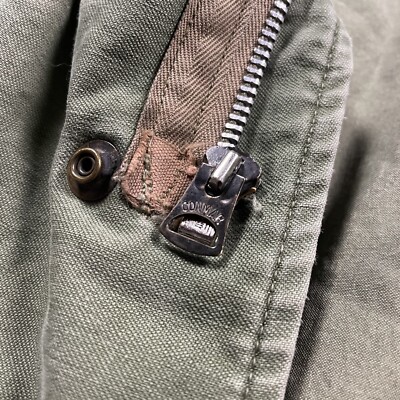 Vintage M-65 Field Jacket 60s US Army Olive 70s Military Small