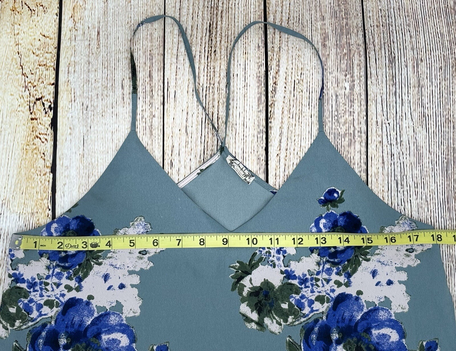 Free People Intimately Cascades Mini Slip Dress Size Small Blue Floral Chiffon