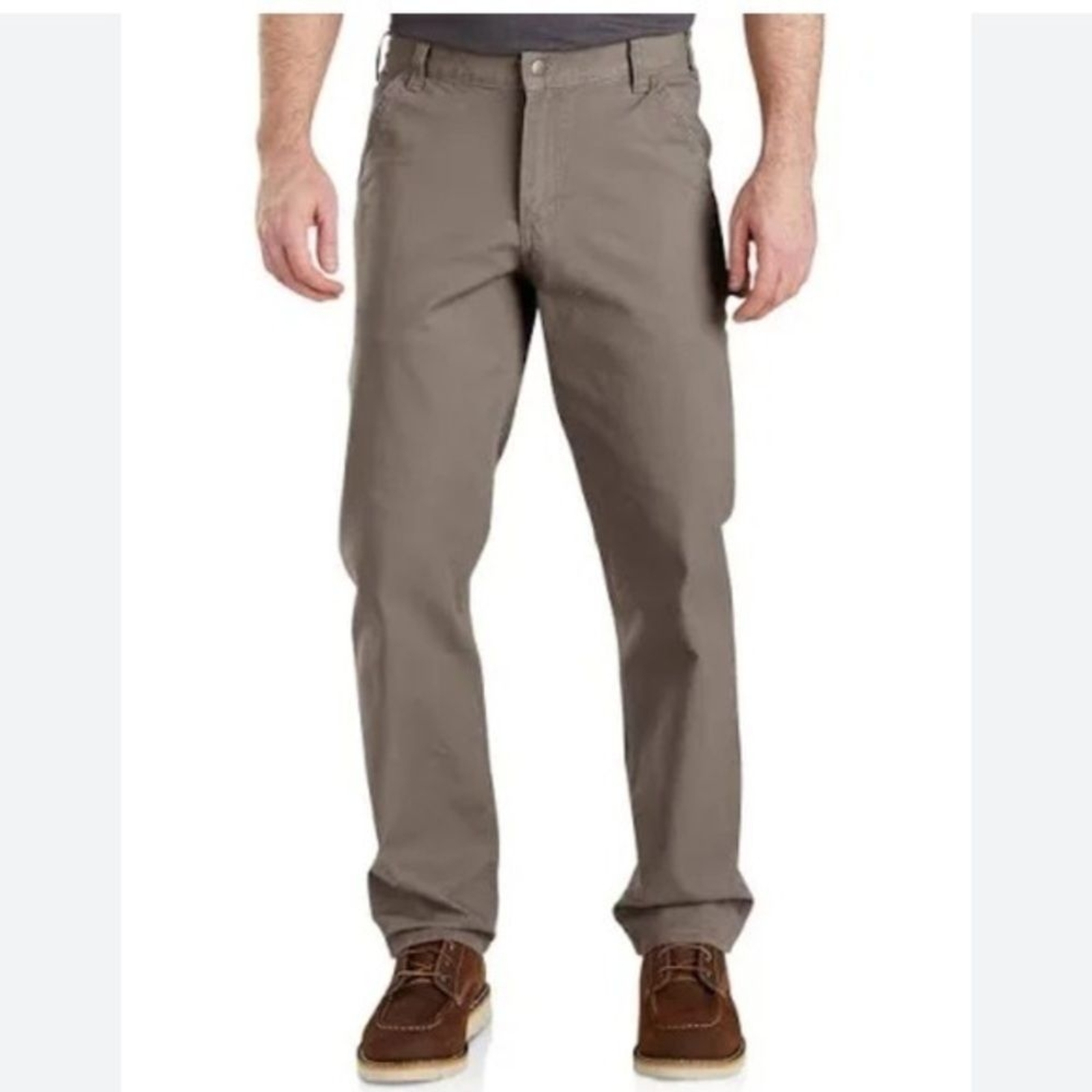 Carhartt Relaxed Fit Rugged Flex Duck Dungaree Pants in Desert Size 42X32