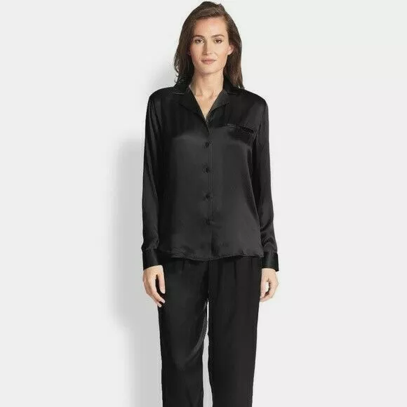 2 Nordstrom Lingerie 100 Silk Pajamas Set Sz Top L Pants M eBay