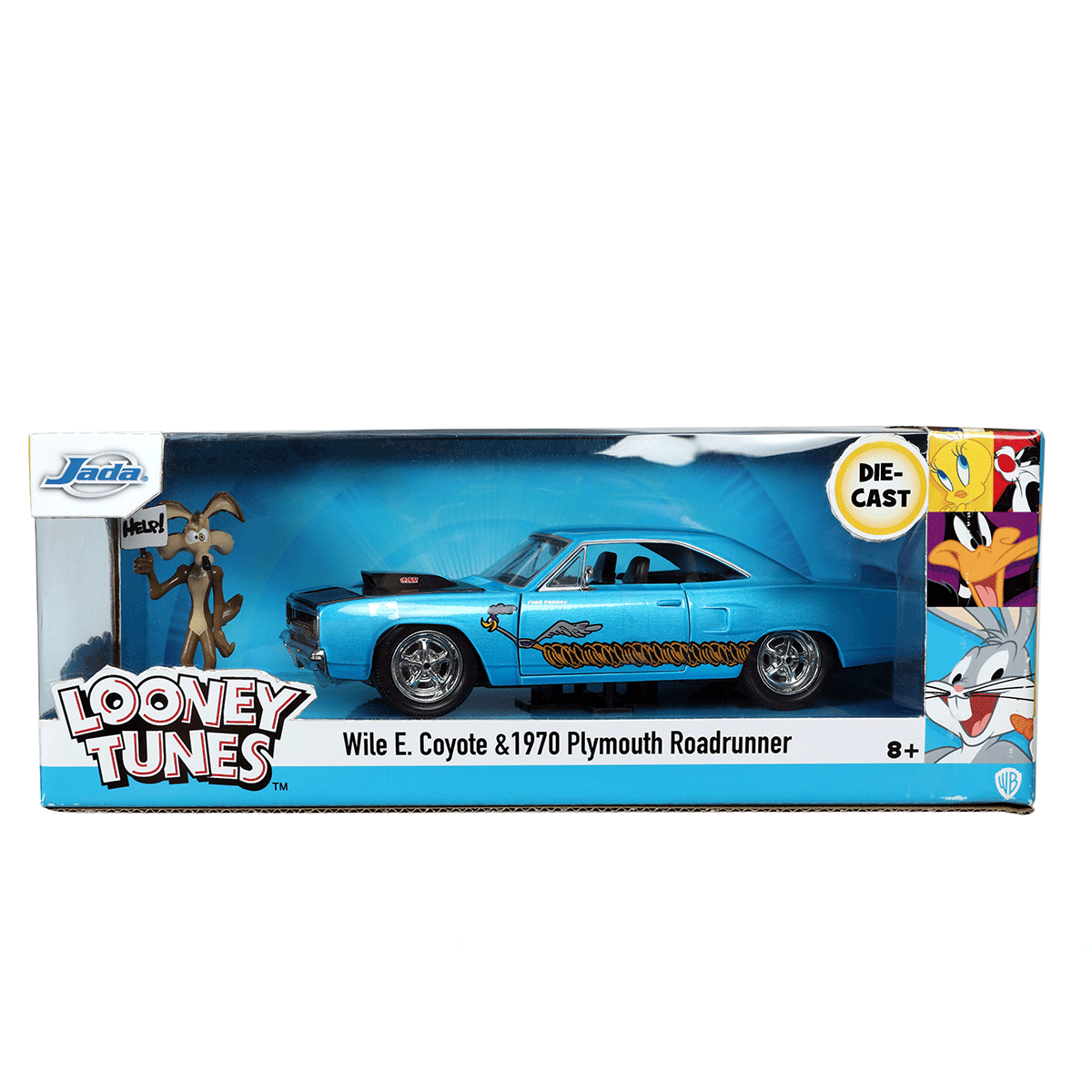 送料込み　1:24 LOONEY TUNES 1970 Plymouth Hollywood Rides Looney Tunes 70 Plymouth Road Runner w/ Wile