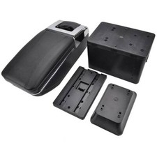 Universal Car Armrest Storage Box Leather Arm Rest Center Console Container Box.