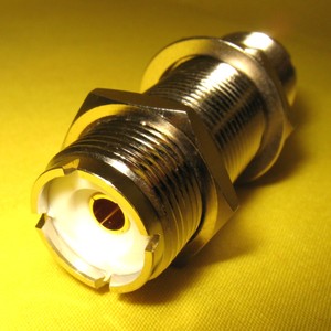 uhf so239 joiner bulkhead nut connector rf barrel straight panel female