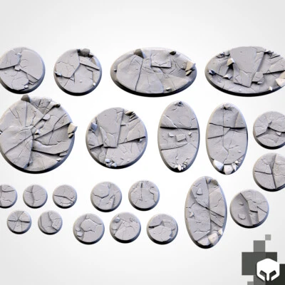 Frozen Ice Planet Base Toppers - TXARLI Factory 40k AOS Wargaming