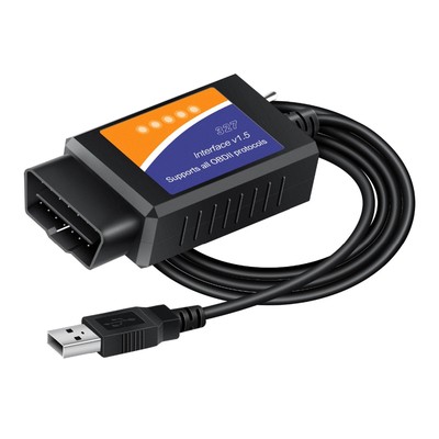 OBD2 Diagnostic Connector Cable USB Interface Auto Fault Checking Tool For 